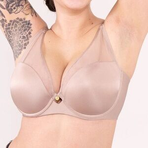 NWT Understance Day Night Lift Molded Cup V Neck Underwire Bra Dusty Mauve 38D